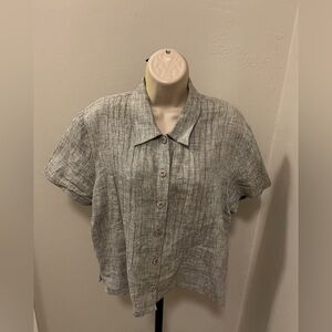 LA blend linen blouse size medium